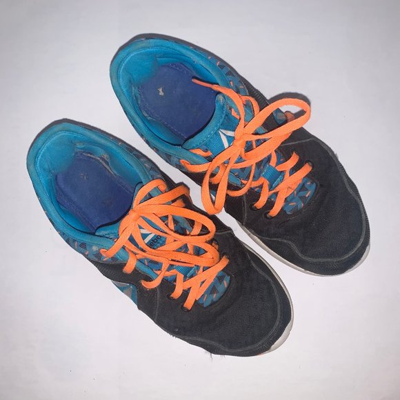 Boys Running Shoes Sneaker Reebok Blue Black - Picture 2 of 4